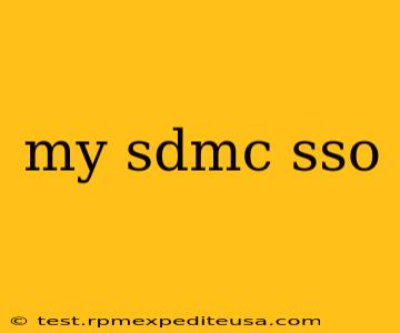 my sdmc sso